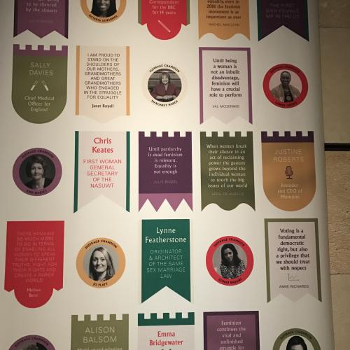 exhibition suffrage wall